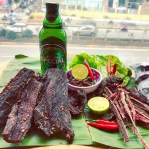 Thịt trâu gác bếp